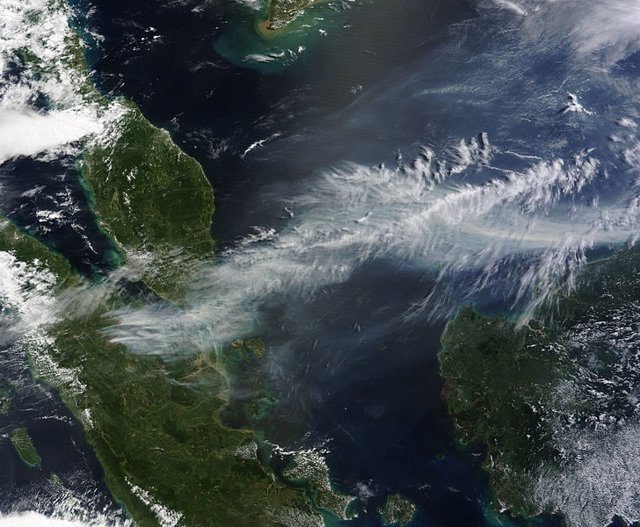 Sudeste asiático visto desde el espacio