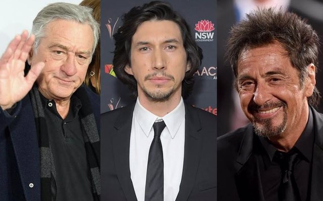 Robert De Niro, Al Pacino y Adam Driver