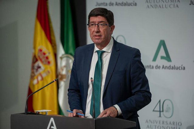 El vicepresidente de la Junta y consejero de Turismo, Regeneración, Justicia y Administración Local, Juan Marín, en una foto de archivo