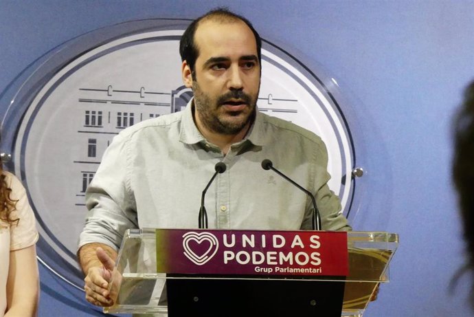 El portavoz de Unidas Podemos en Baleares, Alejandro López.