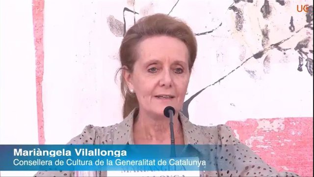 La consellera de Cultura de la Generalitat, Mariàngela Vilallonga, en la 52 Universitat Catalana d'Estiu (UCE) en Prada de Conflent (Francia)