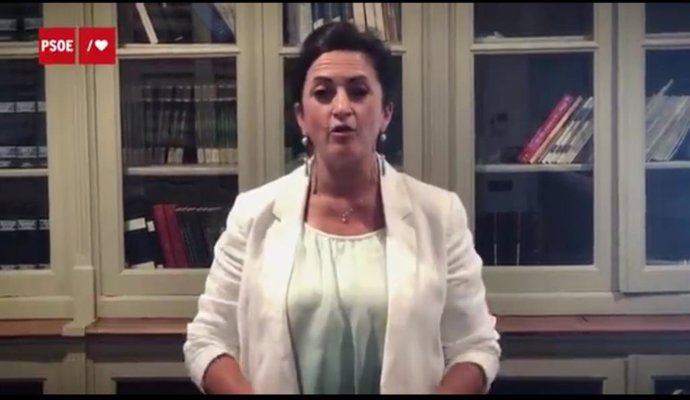 La presidenta del Gobierno riojano, Concha Andreu,en un vídeo sobre educación
