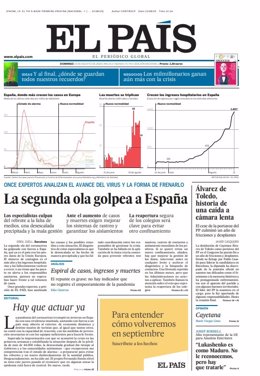Portada 23 de agosto 'El País'.