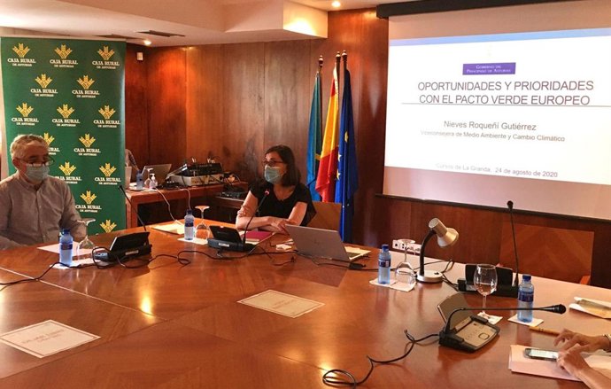 Roqueñí apuesta por alienar la economía asturiana con las prioridades europeas d