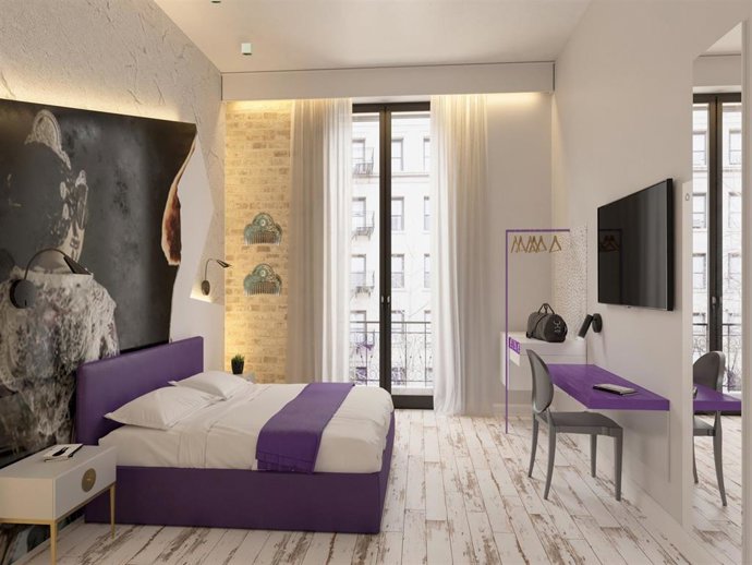 Una habitación de un hotel en Valencia