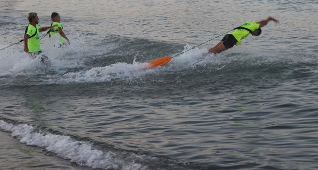 Actuación de los socorristas en imagen de archivo