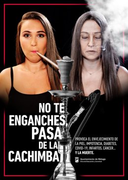 Cartel de la campaña bajo el lema 'No te enganches, pasa de la Cachimba'