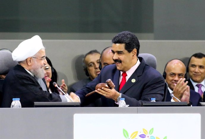 Nicolás Maduro y Hasán Rohani