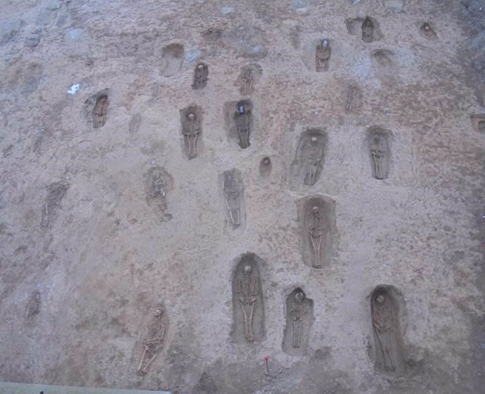 Excavación arqueológica en el yacimiento de 'La Magdalena' de Grañón