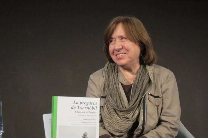 La escritora Svetlana Alexiévich, Premio Nobel de Literatura 2015