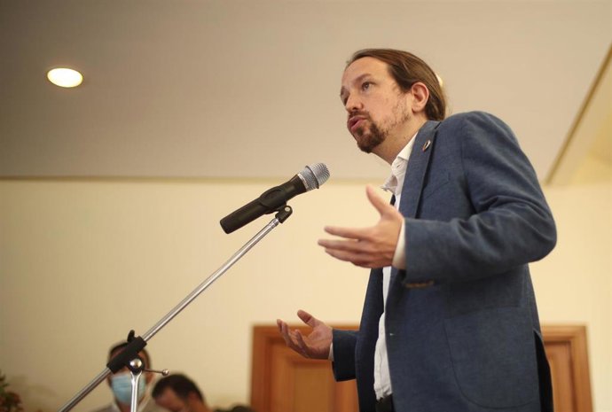 Imagen de recurso del vicepresidente segundo del Gobierno, ministro de Derechos Sociales y Agenda 2030, Pablo Iglesias, en la XXXIII Edición de los Cursos de Verano en San Lorenzo de El Escorial.