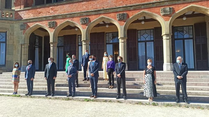 Primer Consejo de Gobierno en el Palacio Miramar de San Sebastián