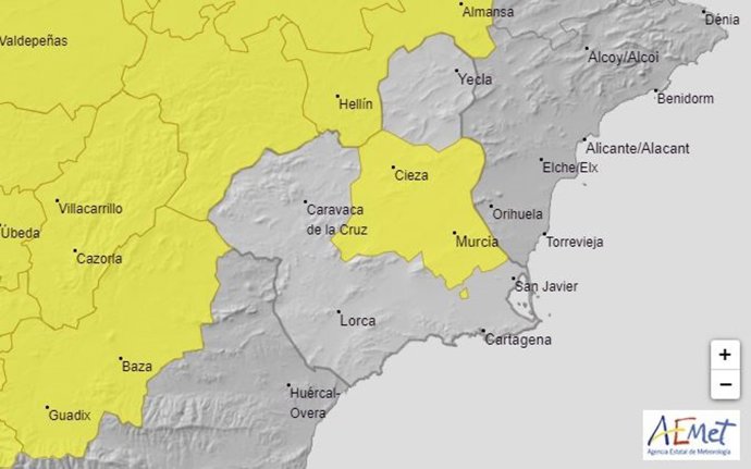 La Aemet emite aviso amarillo por altas temperaturas este miércoles en la Vega del Segura