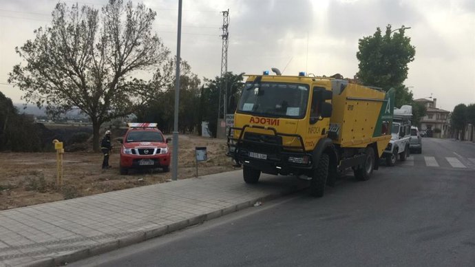 Actuación coordinada de Bomberos de Granada, en imagen de archivo
