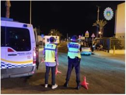 Control de vehículos de la Policía Local de Ibiza.