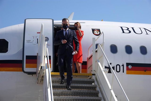 El ministro de Exteriores alemán, Heiko Maas, a su llegada a Atenas