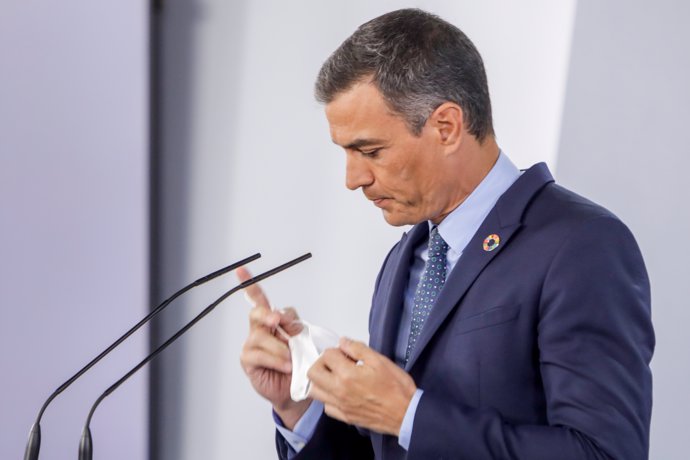 El presidente del Gobierno, Pedro Sánchez,.  25 de agosto de 2020.