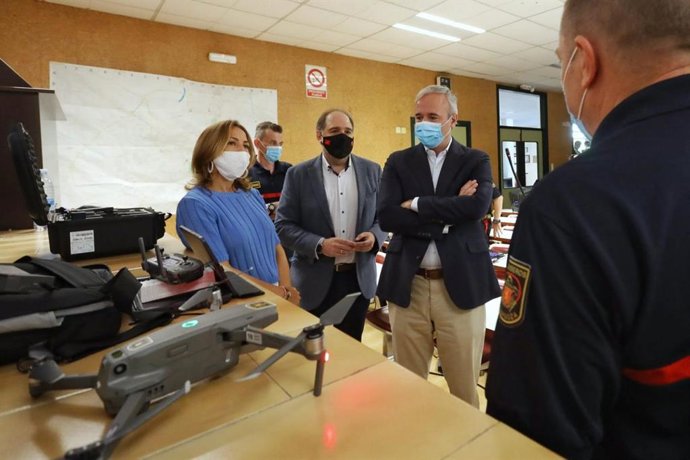 Presntación de la Unidad de drones del Cuerpo de Bomberos de Zaragoza