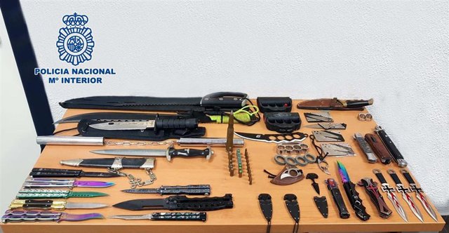 Material intervenido al detenido