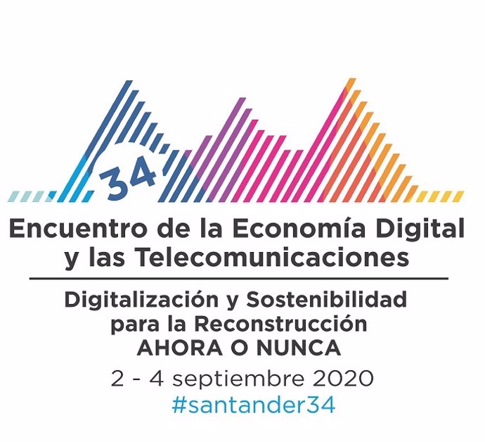 Logo del 34 Encuentro de la Economía Digital y las Telecomunicaciones