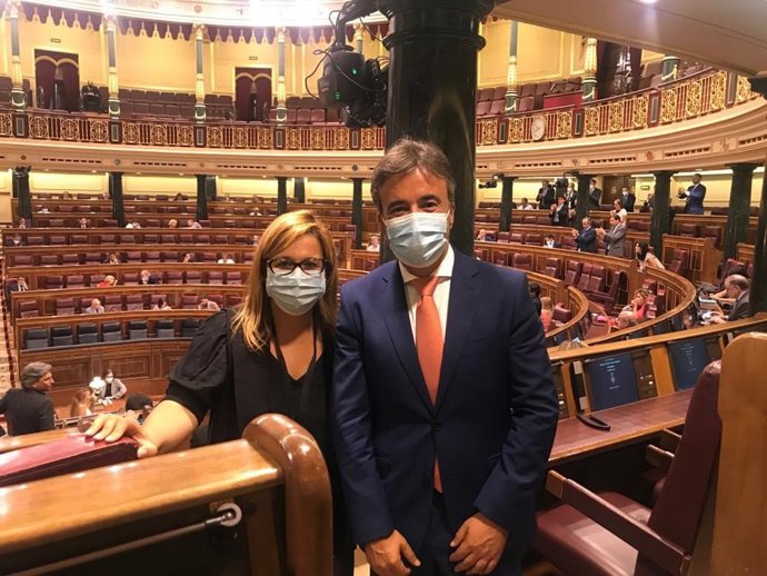 Diego Movellán y Elena Castillo, diputados del PP cántabro en el Congreso