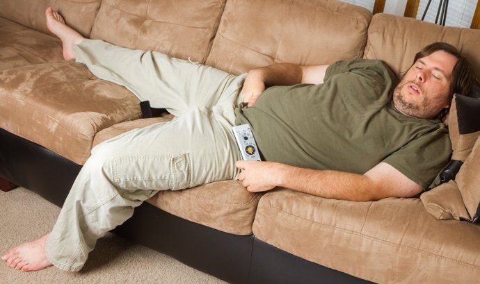 Sedentarismo, sofa, dormir, siesta, televisión