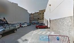 Solar de la calle Mayor 97-105 donde se ubicará un hotel en Logroño