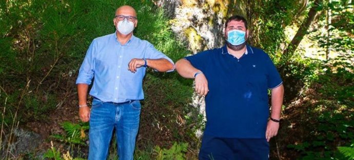 Baltar, xunto ao alcalde de San Xoán de Río