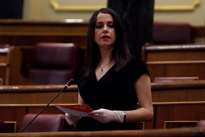 La portavoz de Ciudadanos, Inés Arrimadas, en el Congreso