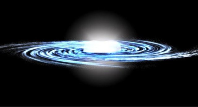 La interpretación de un artista de la Vía Láctea muestra la distribución "cuadrada" de las estrellas en el Centro Galáctico.