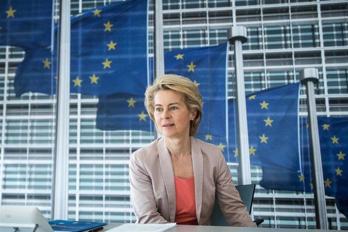 La presidenta de la Comisión Europea, Ursula Von der Leyen