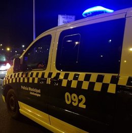 Vehículo de la Policía Municipal de Pamplona.
