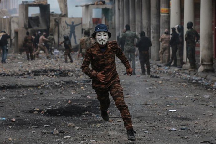 Protestas contra el Gobierno iraquí en Bagdad