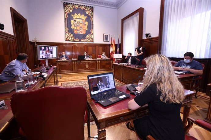 Imagen del pleno del mes de agosto de la Diputación de Palencia.