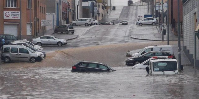 Daños causados en Estepa por el granizo que cayó el 11 de agosto
