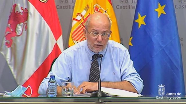 El vicepresidente de la Junta, Francisco Igea, en su comparecencia posterior al Consejo de Gobierno.