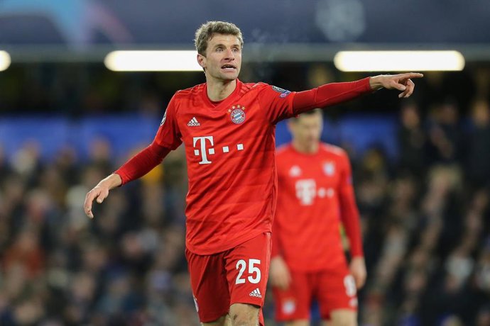 Thomas Müller jugando con el Bayern
