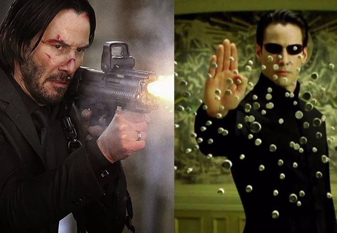 Keanu Reeves es John Wick y Neo en Matrix