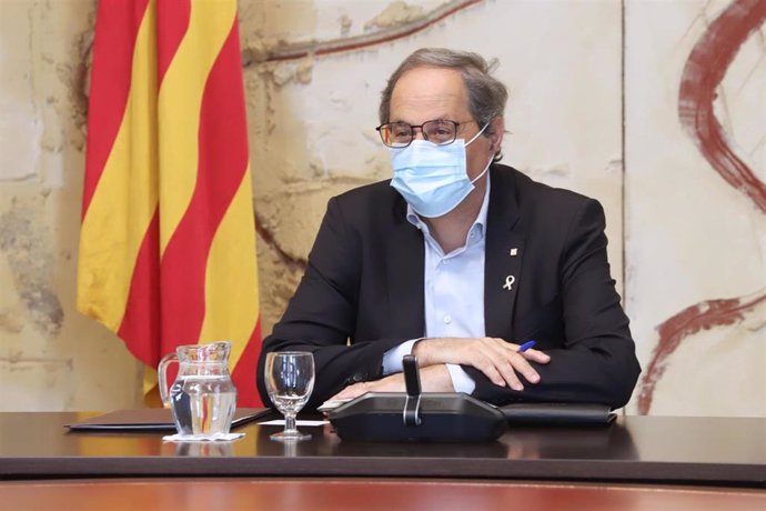 El presidente de la Generalitat Quim Torra, en el Consell Executiu