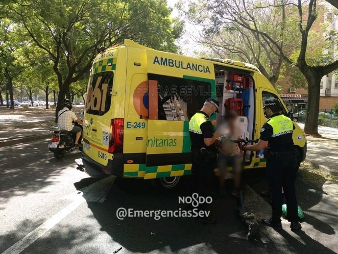 Un usuario de un patinete eléctrico, involucrado en un accidente de tráfico