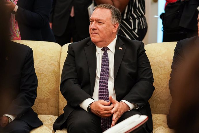 Irán.-Pompeo asegura que las sanciones contra Irán se retomarán a finales de sep