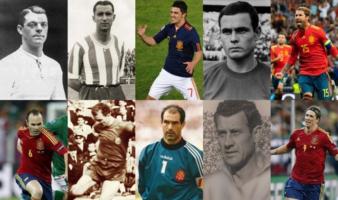 Diez jugadores a recordar en la selección española