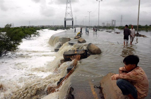 Lluvias e inundaciones en Karachi