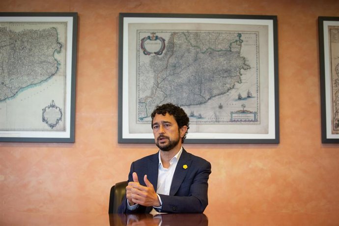 El conseller de Territorio y Sostenibilidad de la Generalitat, Dami Calvet, durante una entrevista para Europa Press, en Barcelona, Catalunya (España), a 29 de julio de 2020.