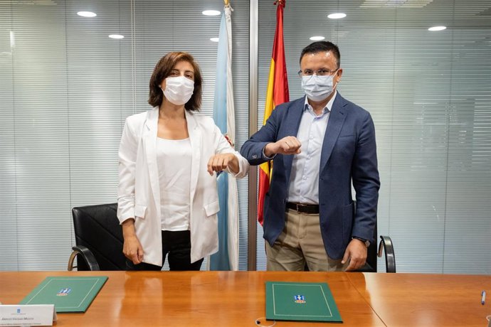 A conselleira de Medio Ambiente e o de Medio Rural asinan un convenio de colaboración para realizar tarefas de xestión de biomasa