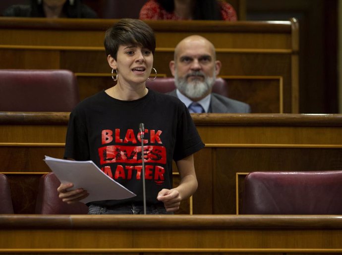 La diputada de ERC, Marta Rosique, en el Congreso durante el Pleno en que se ha discutido sobre la nueva Ley de Educación y los nuevos plazos de la Ley de Enjuiciamiento, en Madrid (España), a 17 de junio de 2020.