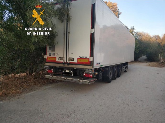 Remolque sustraído en París y recuperado en Sorihuela (Salamanca).