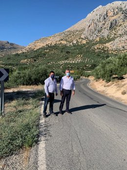 Visita a la carretera de acceso a Albanchez de Mágina.