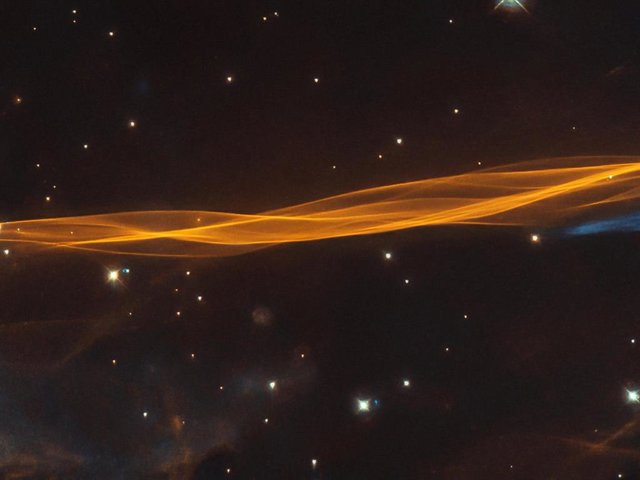 Sección de la onda expansiva de la supernova Cygnus