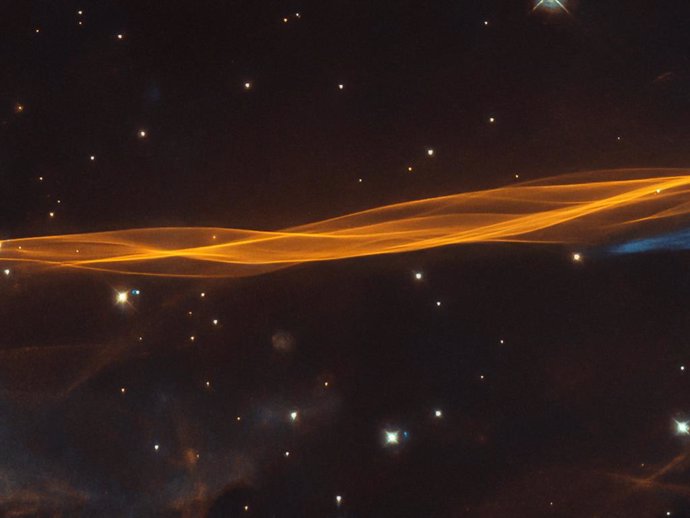 El telescopio Hubble ve el borde de una explosión estelar